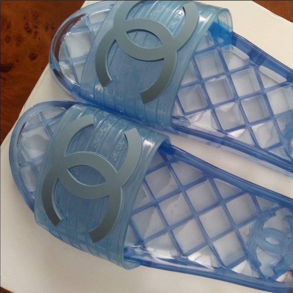 Chanel Jelly Slides